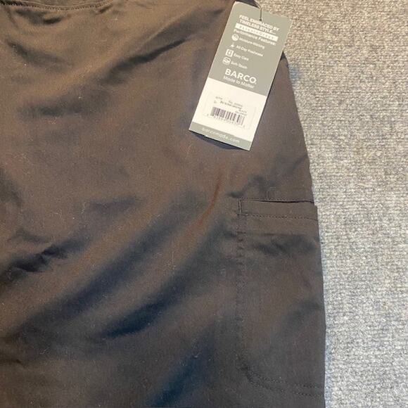 NEW Greys Anatomy Scrub Pants Mia Womens 4XL Black Tie Front Cargo 4277X NWT - Picture 3 of 9